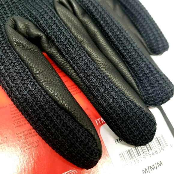 Spyder Leather Palm Gloves, Black; Item # 1319081 Size: M, Medium; NEW - Picture 4 of 10